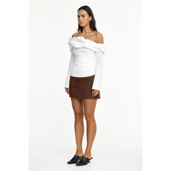Acler Gifford Top in Ivory, view 2