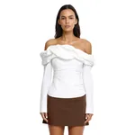 Acler Gifford Top in Ivory