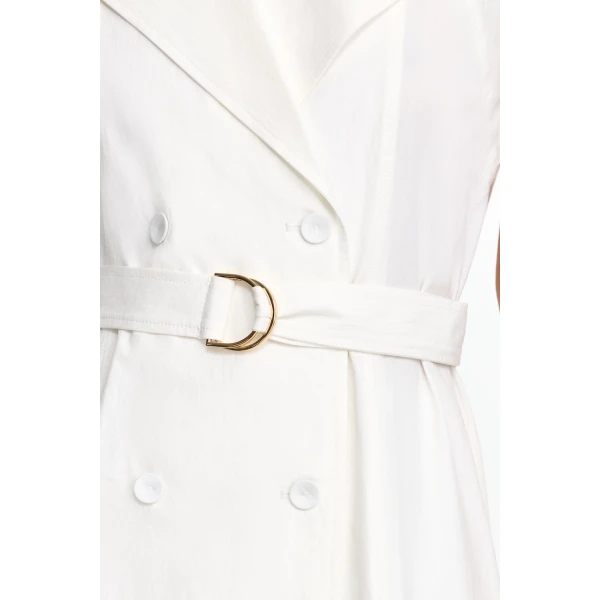 Acler Gilbert Maxi Dress in Ivory, view 4