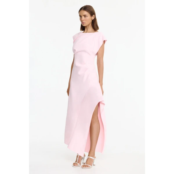 Acler Girsby Maxi Dress in Powder Pink, view 2