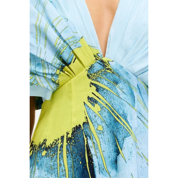 Acler Glamorgan Maxi Dress in Dayflower, view 4