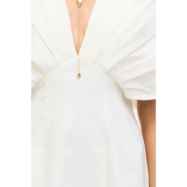 Acler Glamorgan Maxi Dress in Ivory, view 4