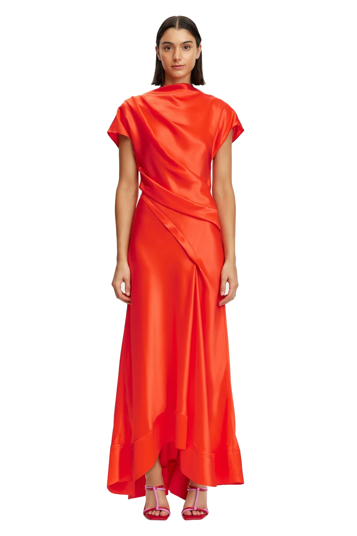 Acler Glatton Maxi Dress in Rosso, Red Dresses