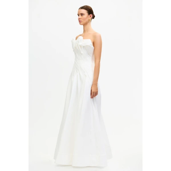 Acler Greenholm Maxi Dress in Ivory, view 2
