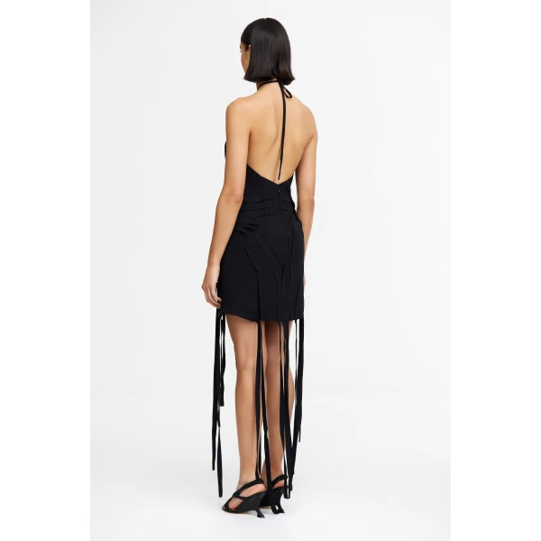 Acler Grovehill Mini Dress in Black, view 3
