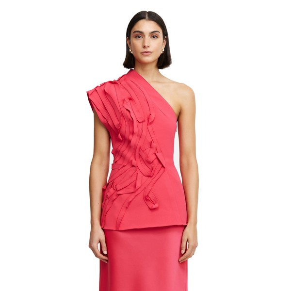 Acler Grovehill Top in Pomegranate