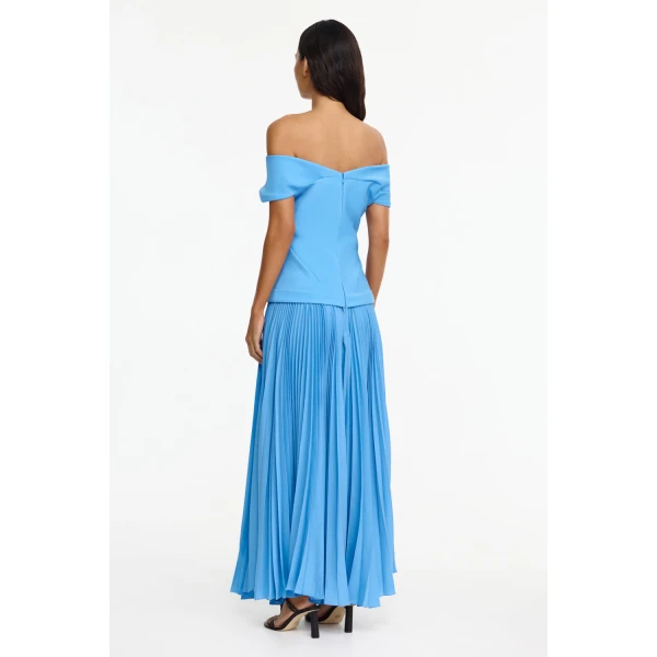 Acler Haileypark Maxi Dress in Alt Blue, view 3