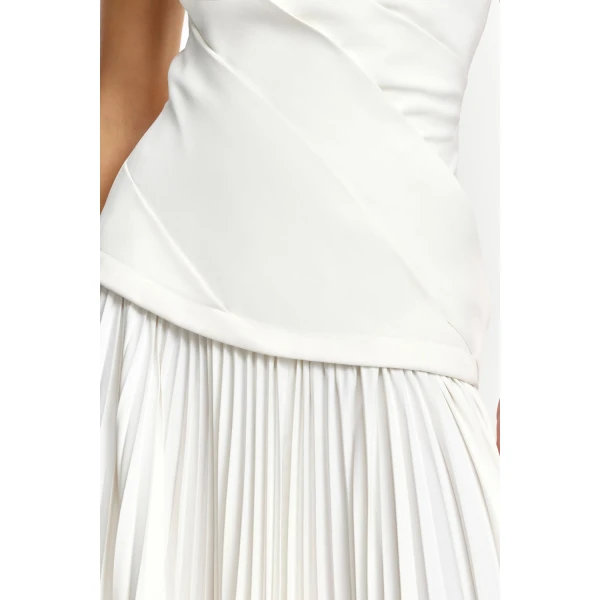 Acler Harden Maxi Dress in Ivory, view 4