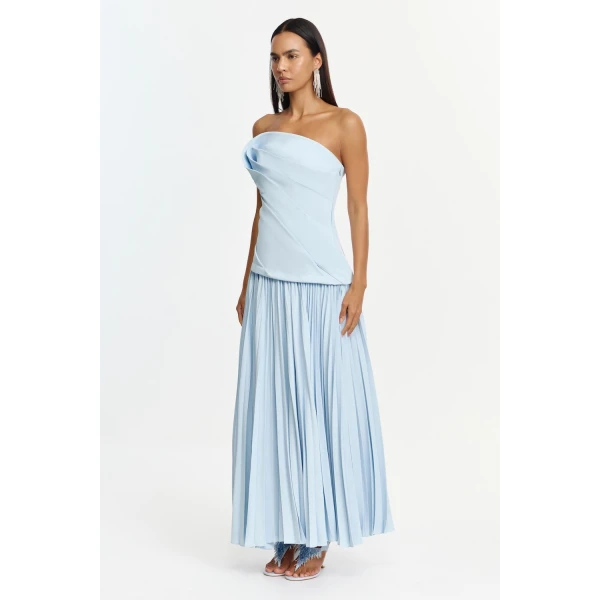 Acler Harden Maxi Dress in Powder Blue, view 2