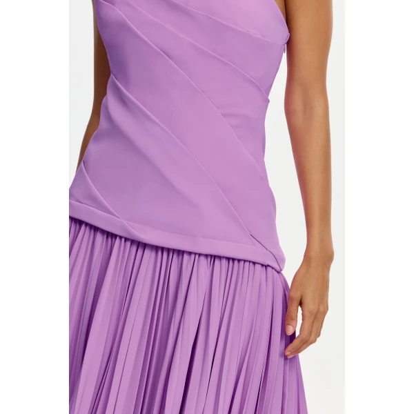 Acler Harden Maxi Dress in Zinnia Pink, view 4