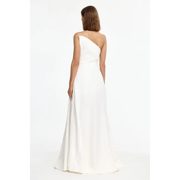Acler Harpley Maxi Dress in Ivory, view 2