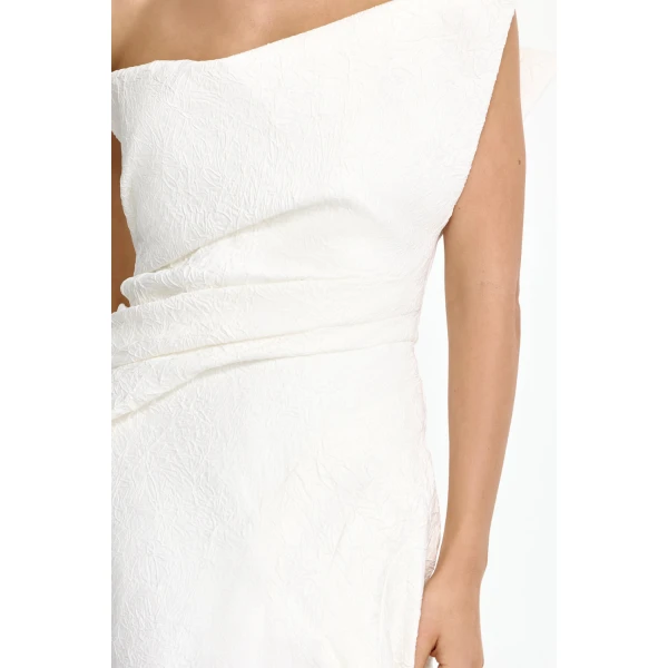 Acler Harpley Maxi Dress in Ivory, view 5
