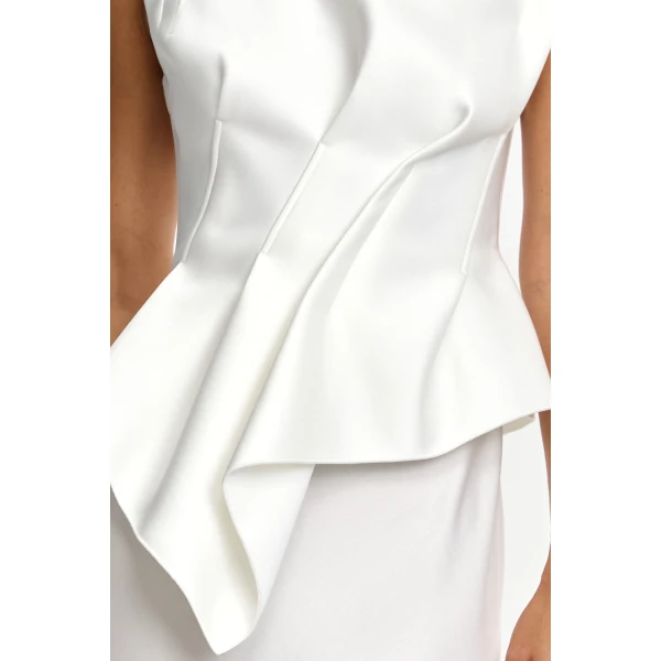 Acler Harty Gown in Ivory, view 4