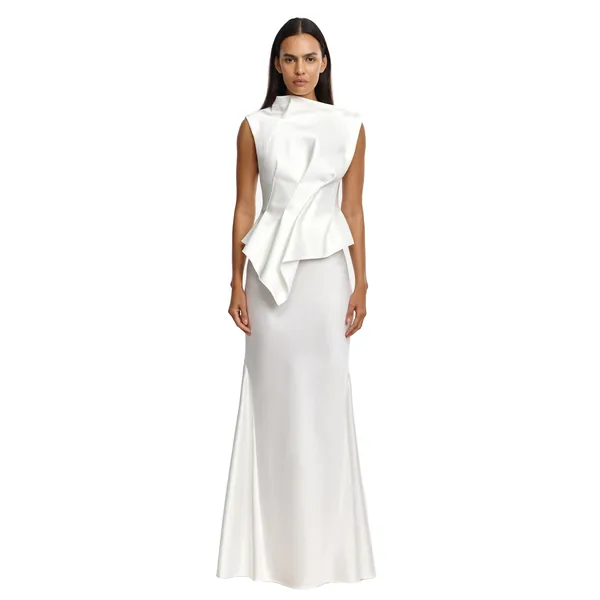 Acler Harty Gown in Ivory