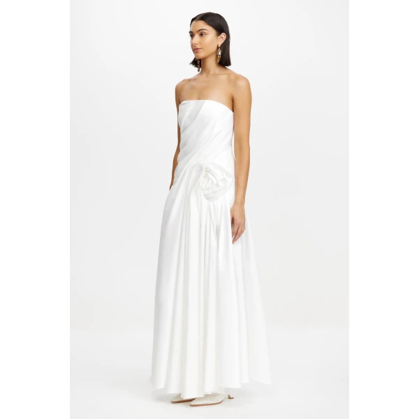 Acler Hawford Maxi Dress in Ivory, view 2