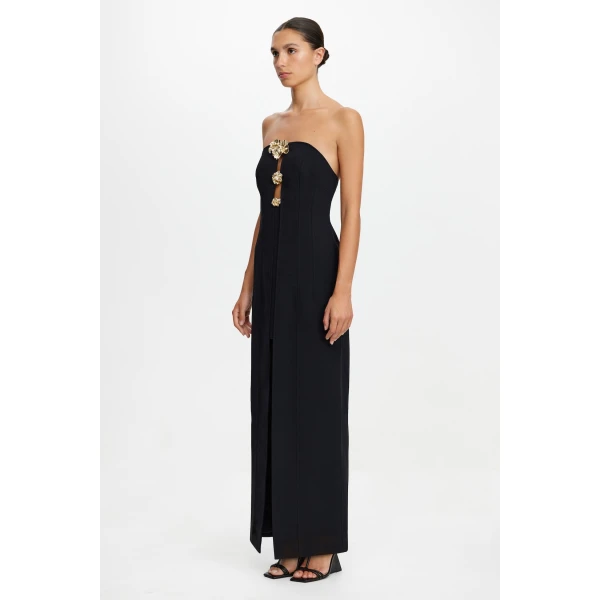 Acler Hawick Maxi Dress in Black, view 2