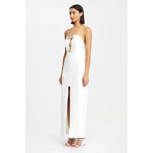 Acler Hawick Maxi Dress in Ivory, view 2
