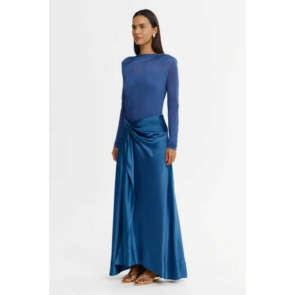 Acler Hertfordshire Maxi Dress in Deep Sapphire, view 2