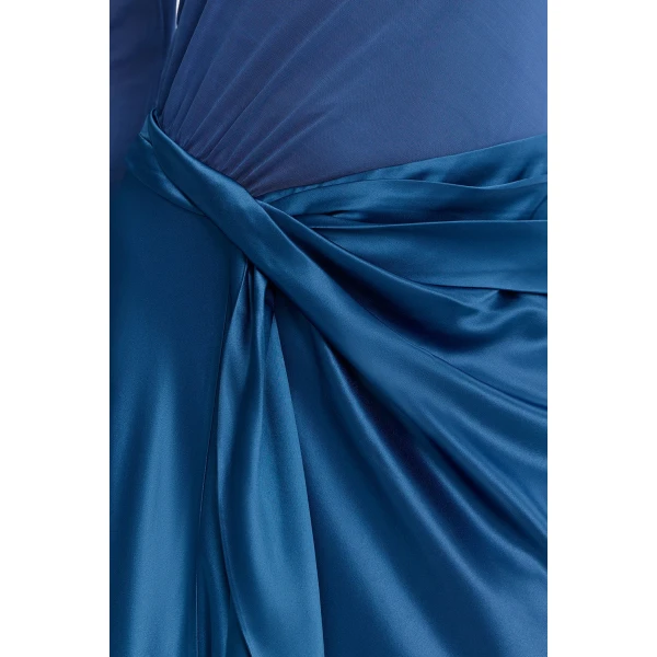 Acler Hertfordshire Maxi Dress in Deep Sapphire, view 4