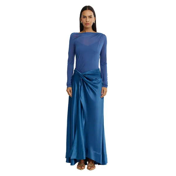 Acler Hertfordshire Maxi Dress in Deep Sapphire