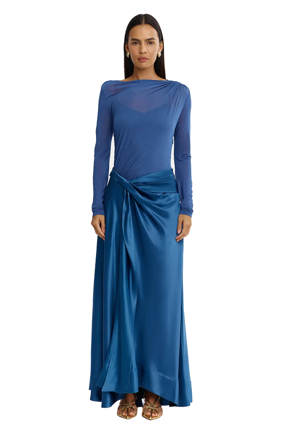 Acler Hertfordshire Maxi Dress in Deep Sapphire, Blue Dresses
