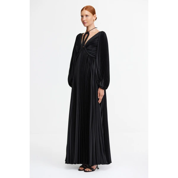 Acler Hillsmin Maxi Dress in Black, view 2
