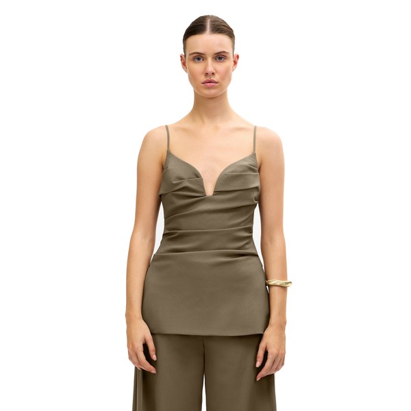 Acler Himley Top in Pecan
