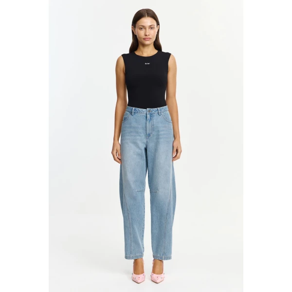 Acler Hinckley Jean in Blue Rinse, view 5