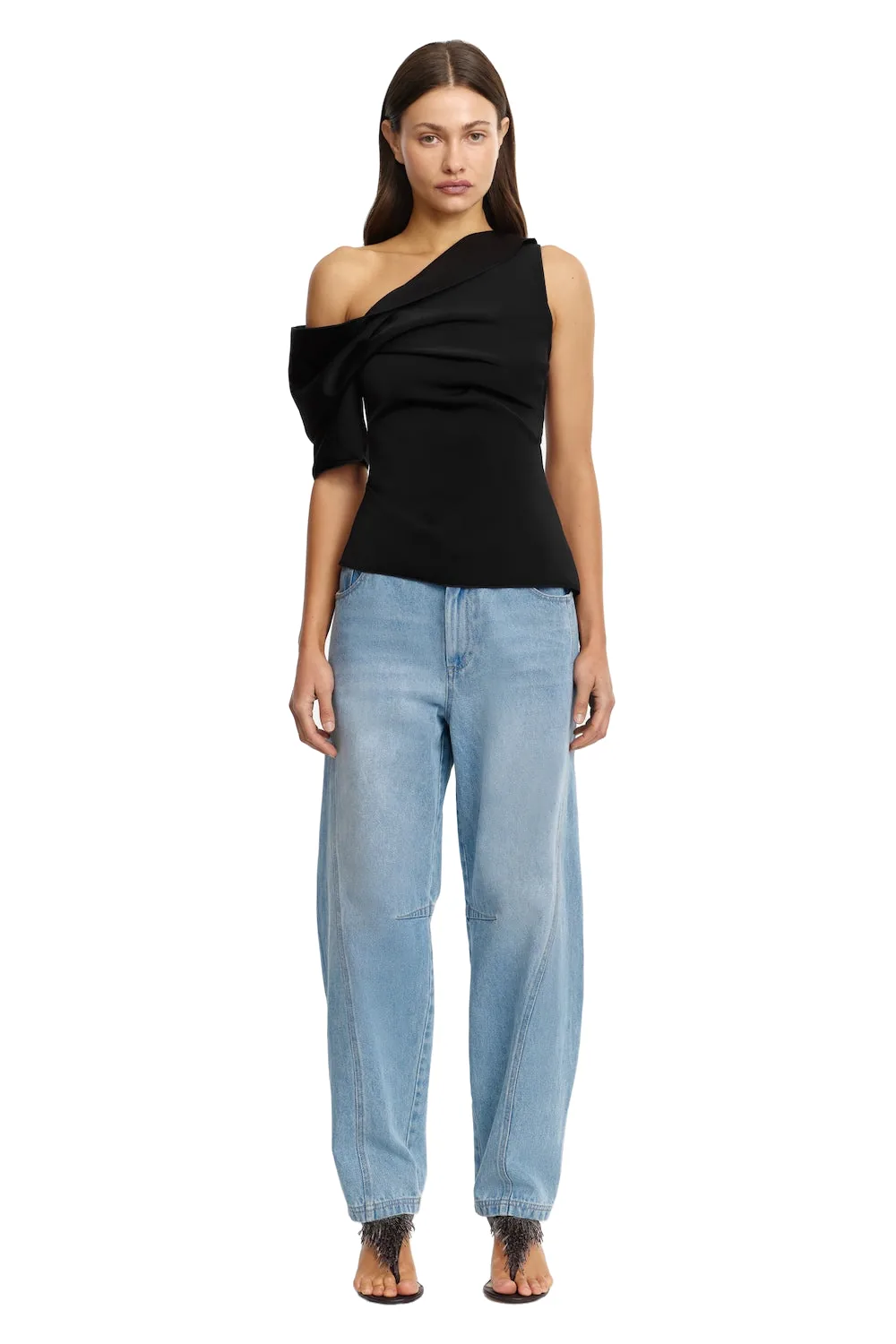 Acler Hinckley Jean in Blue Rinse, Blue Pants