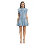 Acler Hinckley Mini Dress in Blue Rinse
