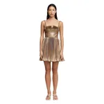 Acler Holcot Mini Dress in Gold Ombre