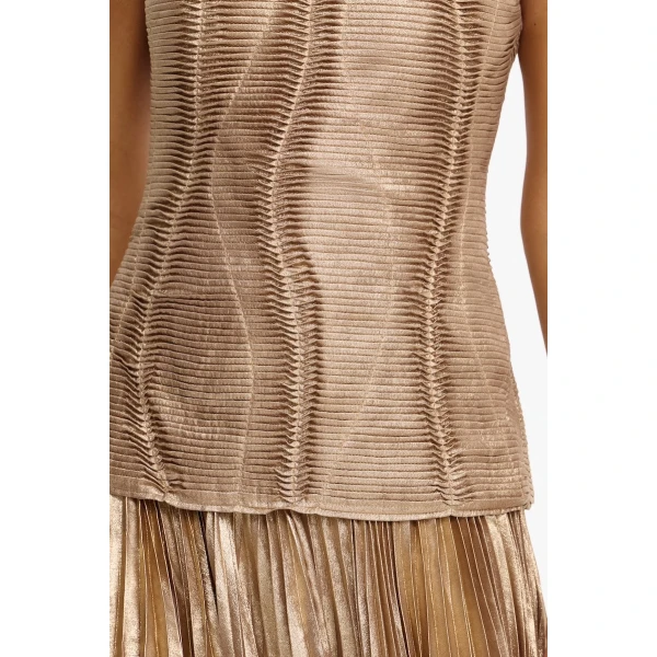 Acler Holden Maxi Dress in Gold Ombre, view 4