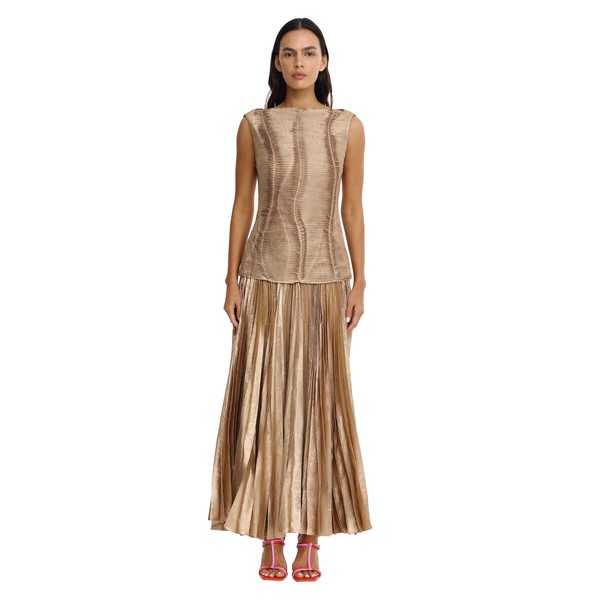 Acler Holden Maxi Dress in Gold Ombre