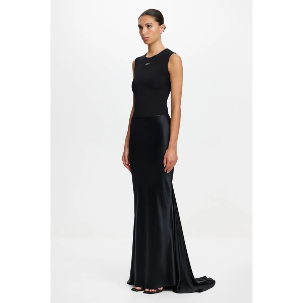 Acler Hourston Maxi Skirt in Black, view 2