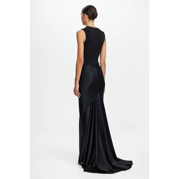 Acler Hourston Maxi Skirt in Black, view 3