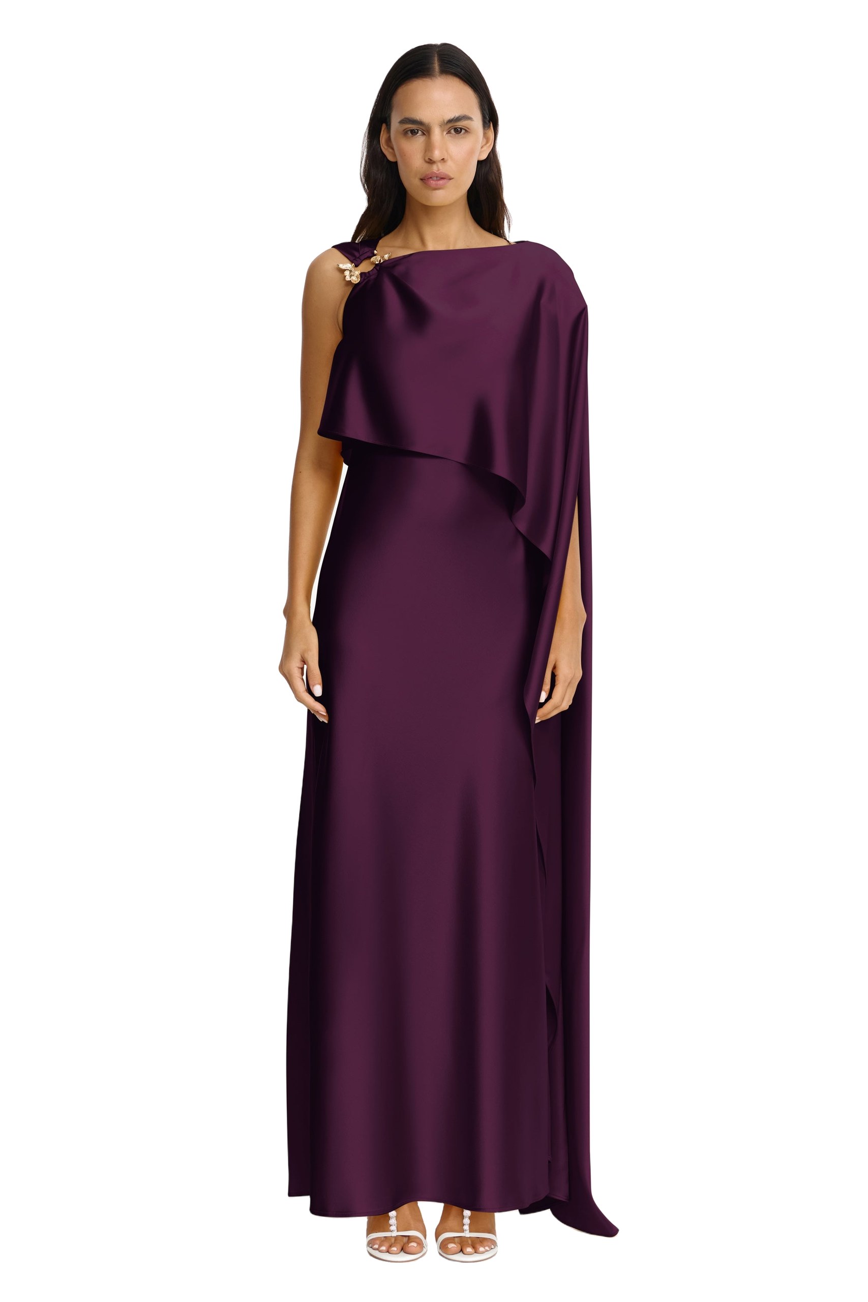 Acler Humfield Maxi Dress in Fig, Purple Dresses