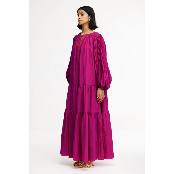 Acler Ingleton Maxi Dress in Electric Plum, view 2