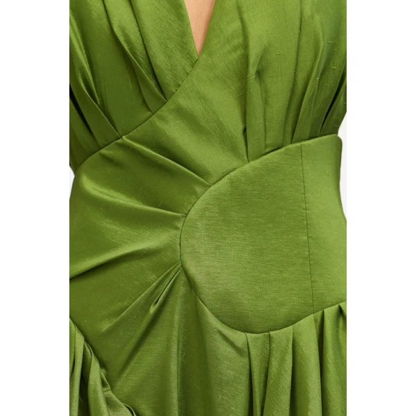 Acler Innoxhill Maxi Dress in Basil Green, view 4