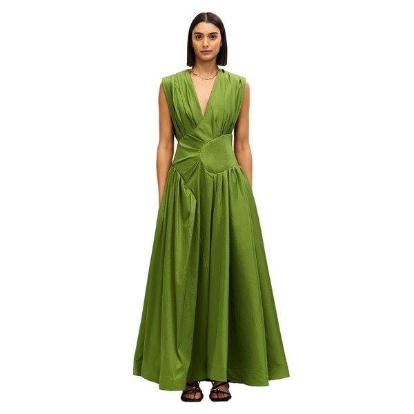 Acler Innoxhill Maxi Dress in Basil Green