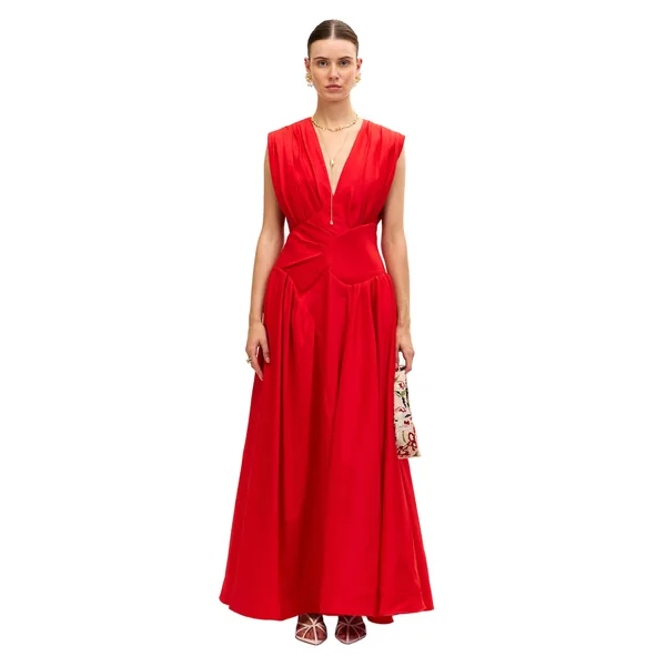 Acler Innoxhill Maxi Dress in Cherry