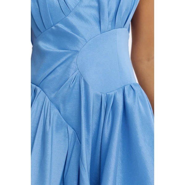 Acler Innoxhill Maxi Dress in Lake Blue, view 4