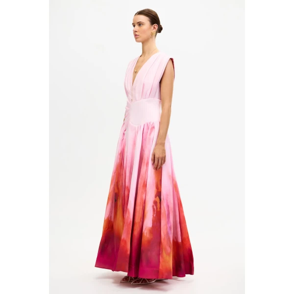 Acler Innoxhill Maxi Dress in Mimosa Sunrise, view 2