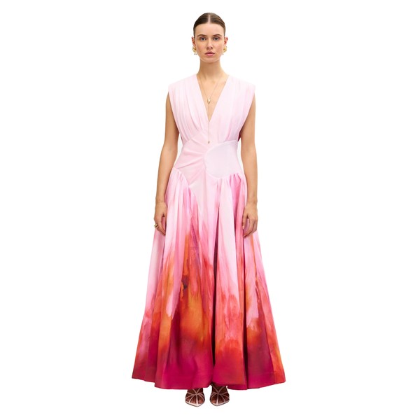 Acler Innoxhill Maxi Dress in Mimosa Sunrise