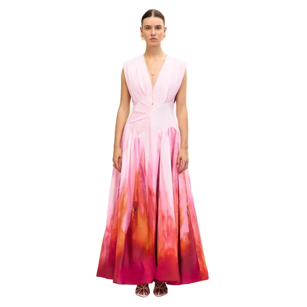 Acler Innoxhill Maxi Dress in Mimosa Sunrise