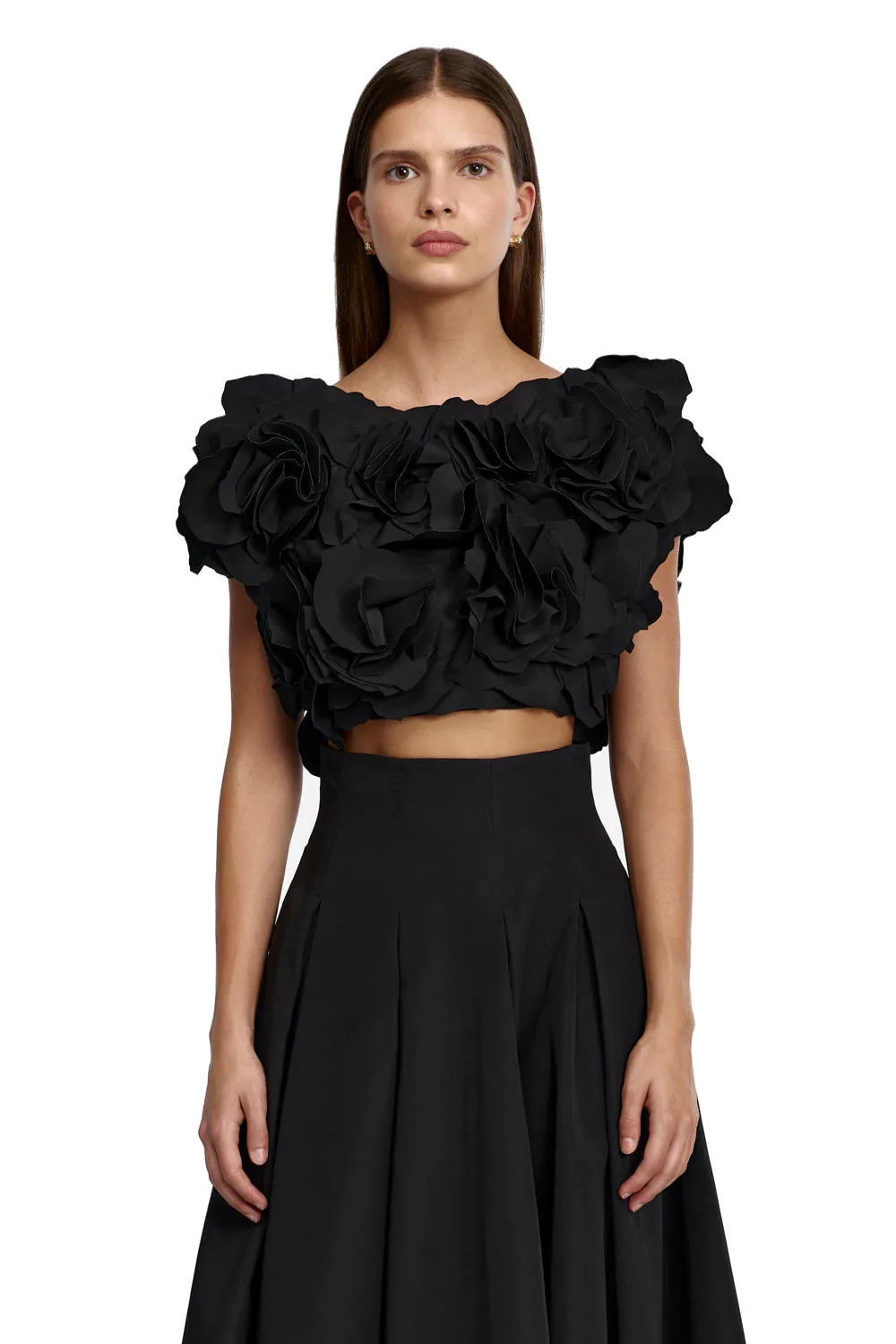 Acler Jackhill Top in Black, Black Tops