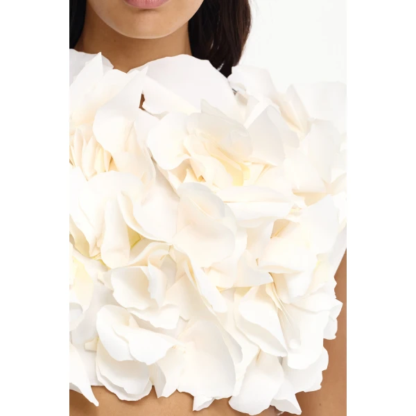 Acler Jackhill Top in Ivory, view 4