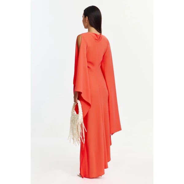 Acler Jarvis Maxi Dress in Chilli, view 6