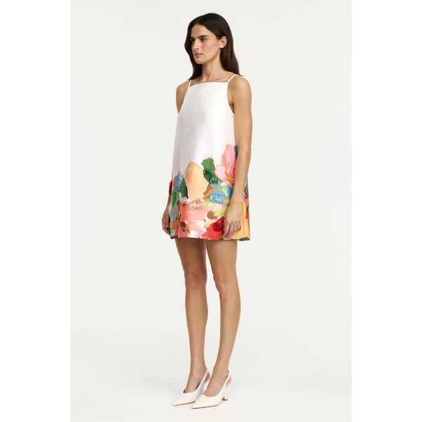 Acler Java Mini Dress in Mixed Floral, view 2