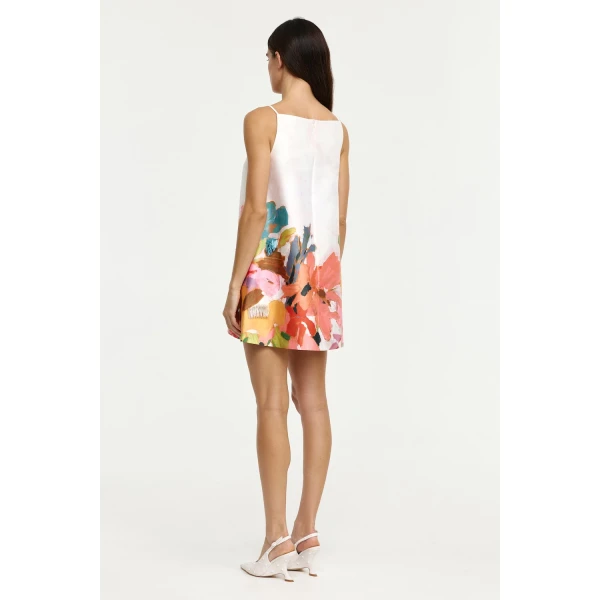 Acler Java Mini Dress in Mixed Floral, view 3