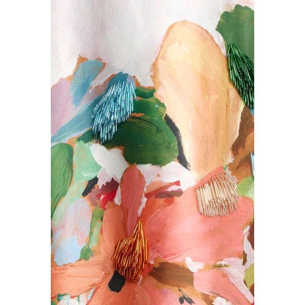 Acler Java Mini Dress in Mixed Floral, view 4